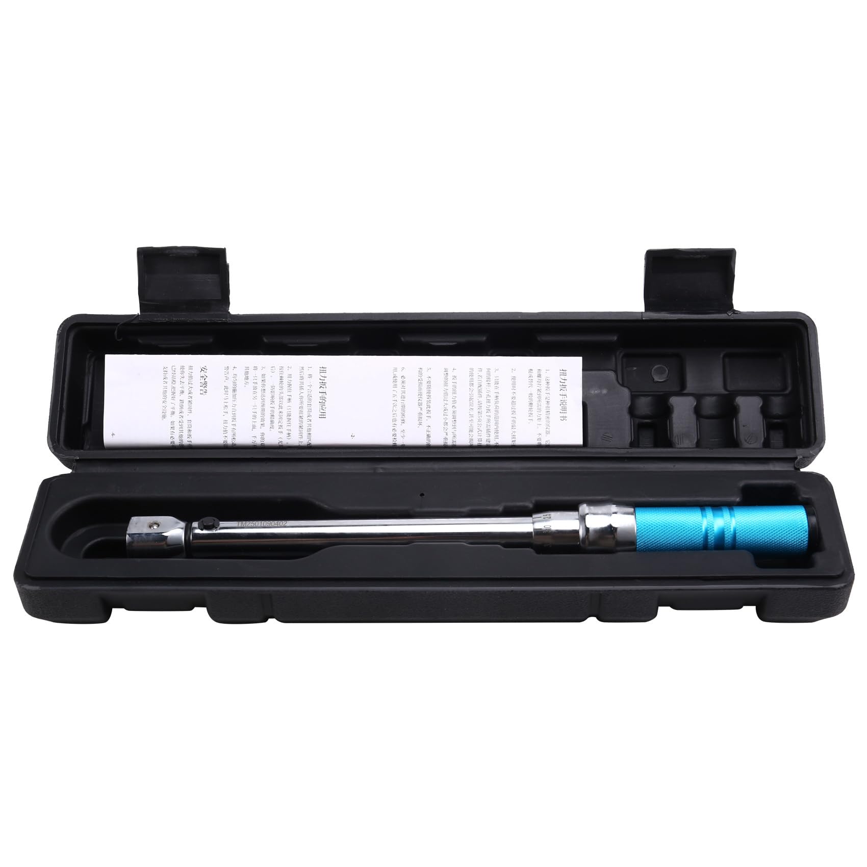 Clé Dynamométrique Interchangeable 5-60 Nm 9x12 mm à Entraînement Carré Précision 3% Clé de Réparation et D'Entretien de Voiture
