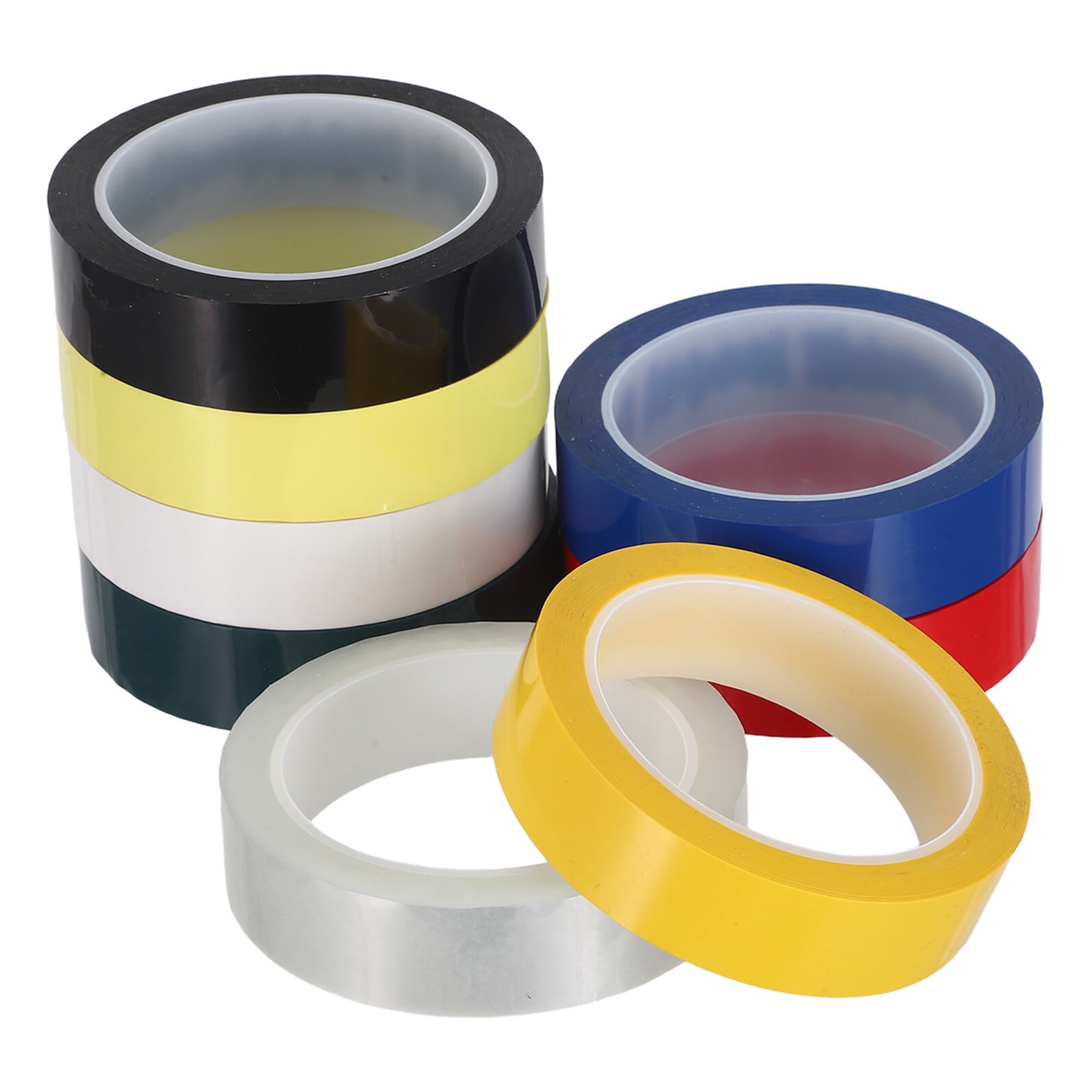 Alipis 8 Stück Buntes Beschreibbares Klebeband aus Pet mit Handreißbarem Design 25mm Breit für Unterricht und Bastelprojekte im Klassenzimmer