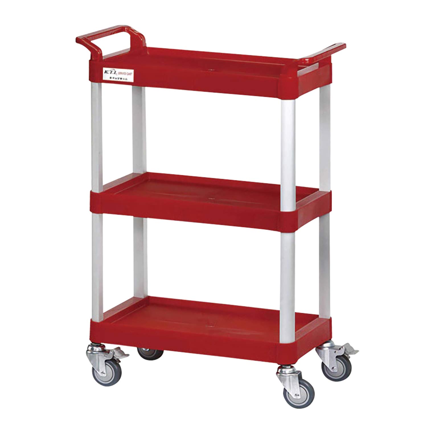 Chariot à outils Eiger KT-168R rouge pour éviter le désordre à 3 niveaux