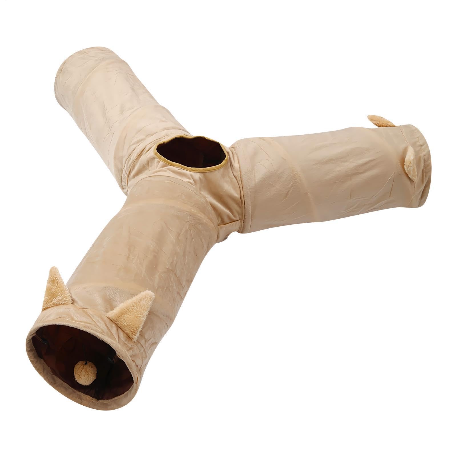 Tunnel Tube pour Le Chat Grotte d'animaux Pliables Interactive 3 Voies