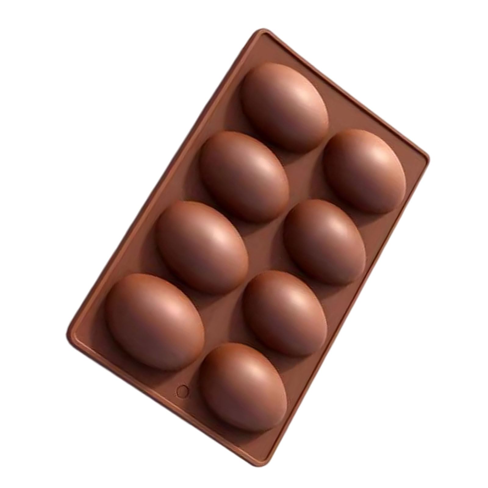 Silicone Easter 8-Cavity Mold for Candy Fondant Eggs Shape Baking Molds