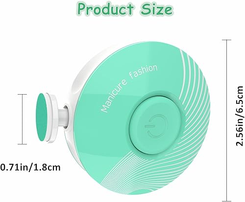 Miniatura 5 de Cortador de uñas eléctrico para bebé, lima de uñas para bebé, con 6 cabezales de molienda, kit de cuidado de uñas seguro y silencioso para recién