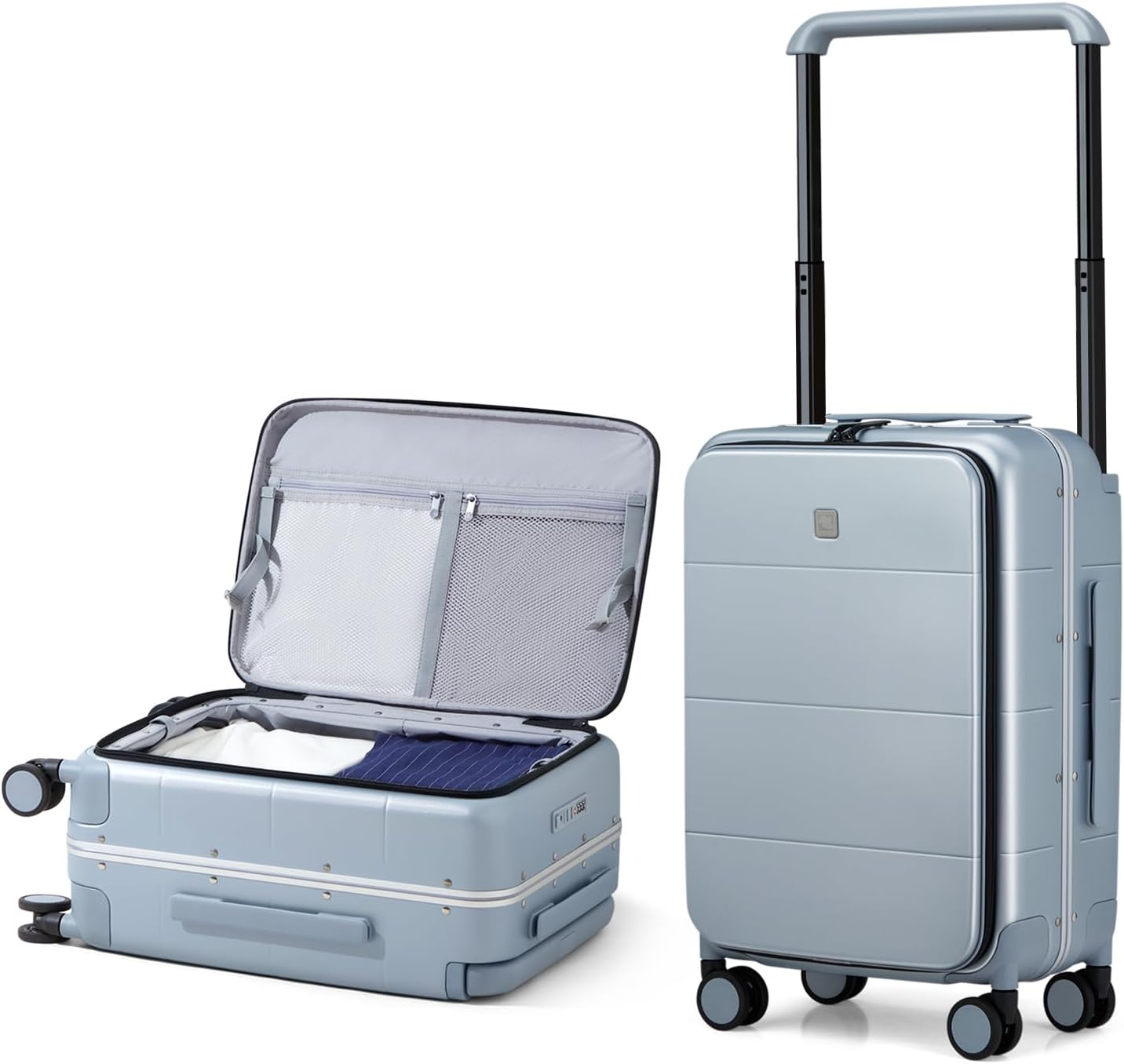 Luggage Suitcase with Wide Handle, Durable PC Hardside 20 inch Carry On Luggage 24 Inch Travel Suitcase with Spinner Wheels & TSA Lock for Men Women