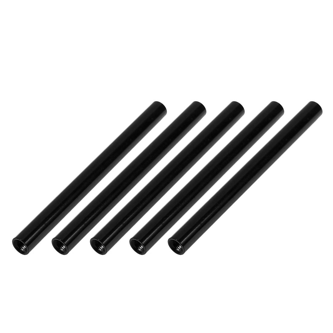 Uxcell Black Sourcingmap 5Pcs M3 X 60Mm Round Aluminum Column Alloy Standoff Spacer Stud Fastener For Quadcopter