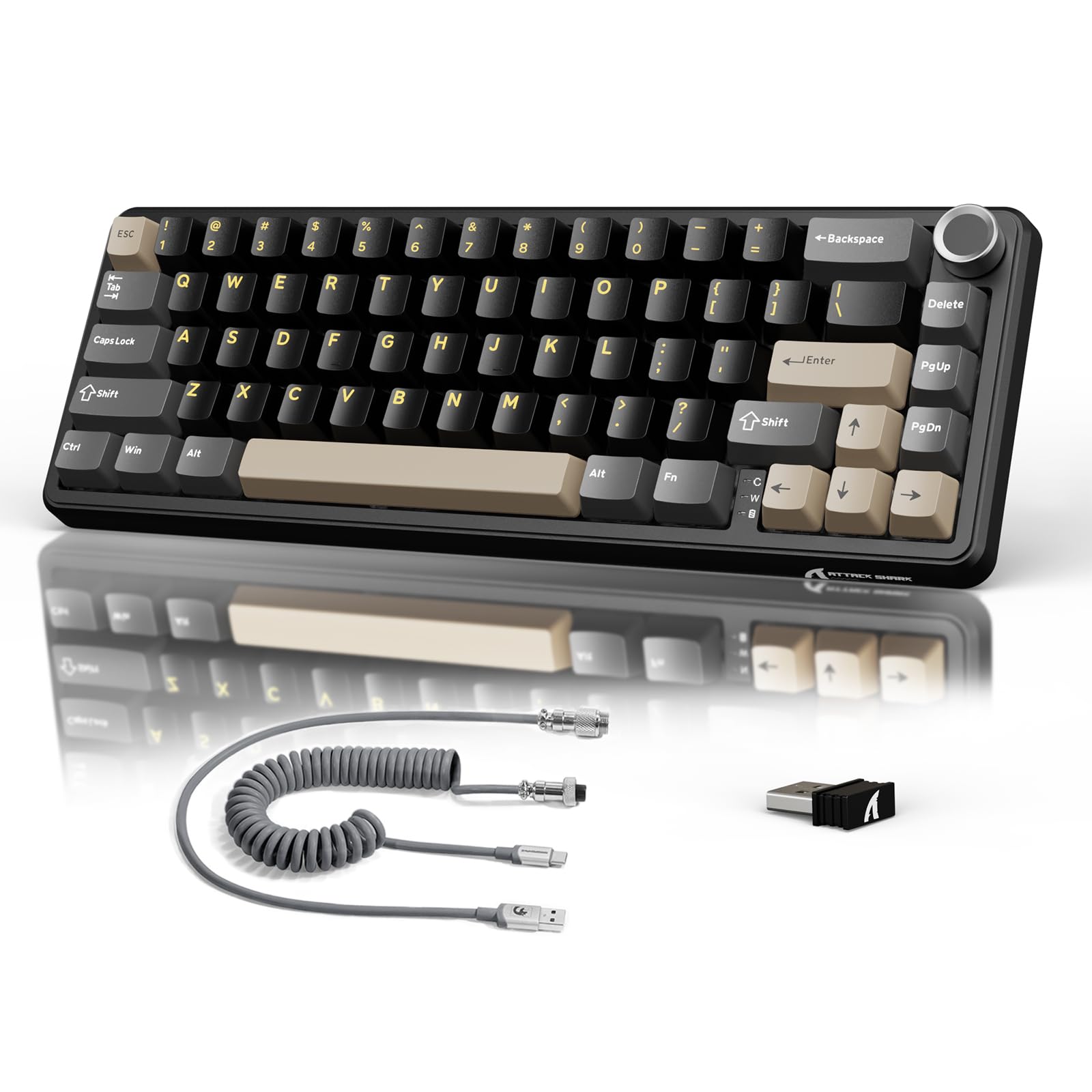 Amazon | ATTACK SHARK X66 ゲーミングキーボード トライーモード