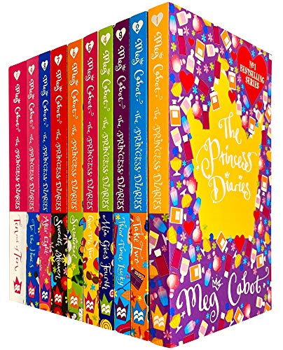 The Princess Diaries 10 Books Collection Set by Meg Cabot (Books 1 - 10) (Take Two, Third Time Lucky, Give Me Five, After Eight, Ten out of Ten & MORE!)