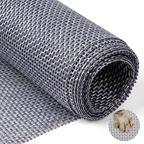 Yotache Pet Proof Fly Screen Mesh 120cm x 250cm, Vinyl Coated Polyester