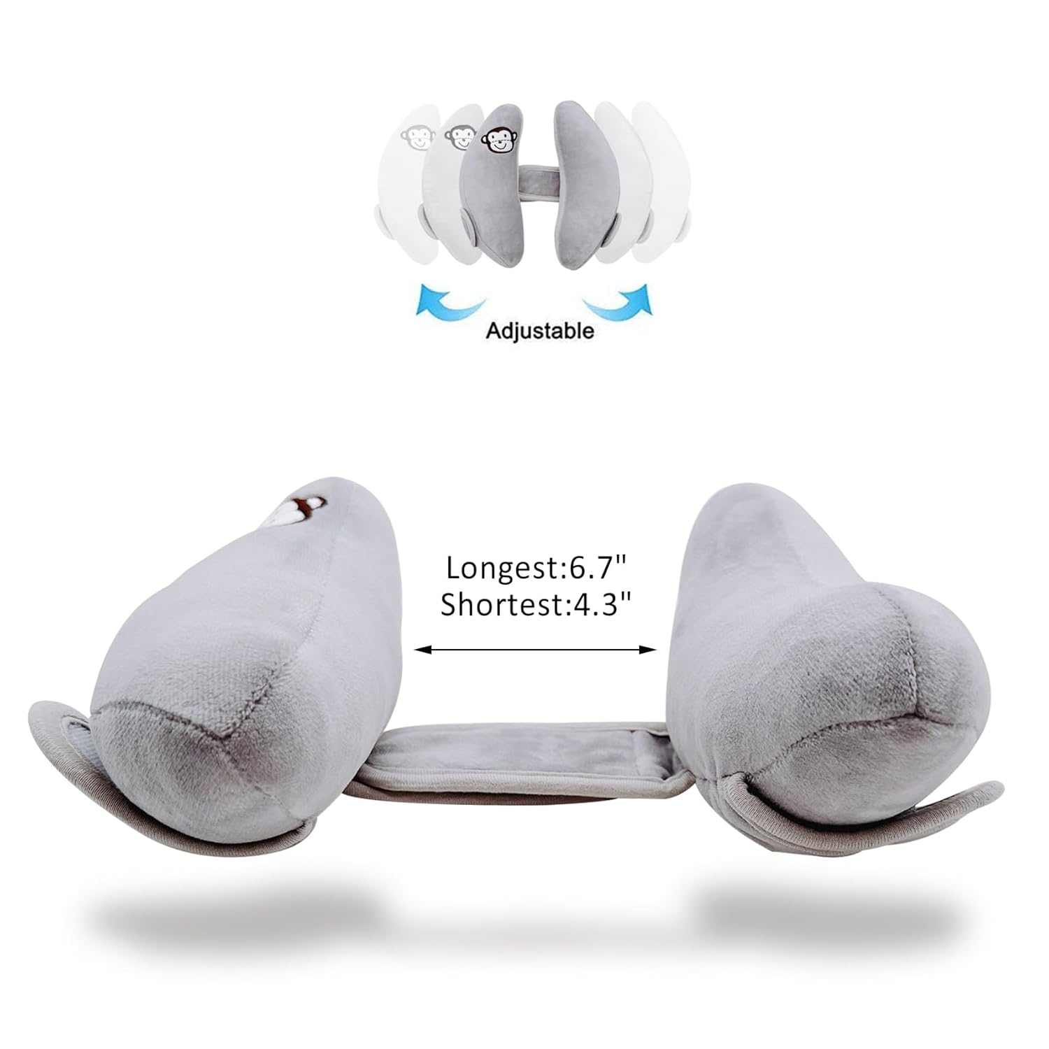 Baby Car Seat Head Neck Support,Adjustable Travel Pillow for Toddler