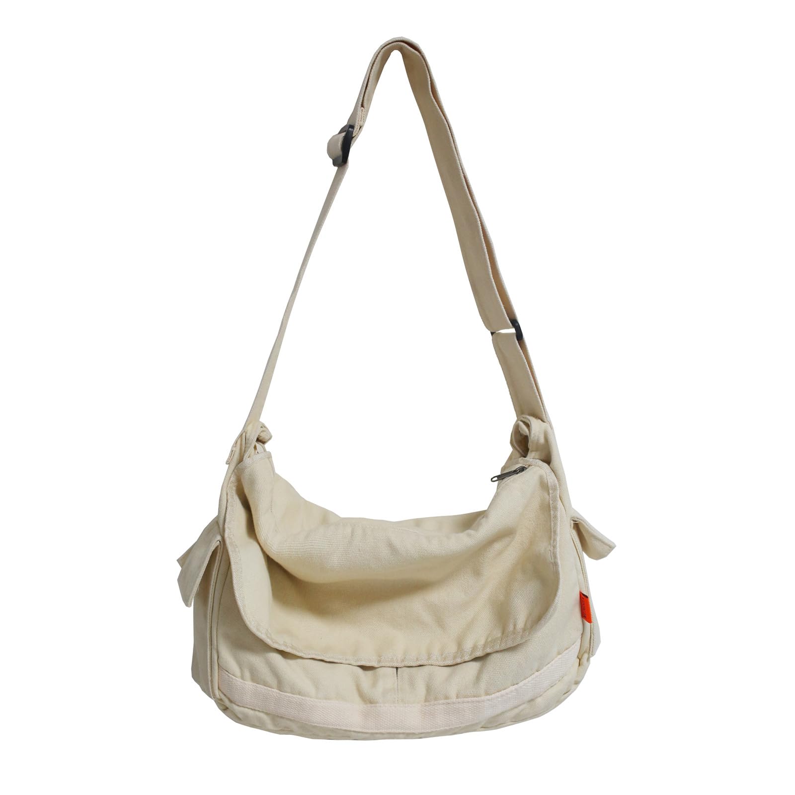 Canvas Messenger Bag for Women Men Vintage Satchel Bag Aesthetic Crossbody Shoulder Bag Casual Sling Bag