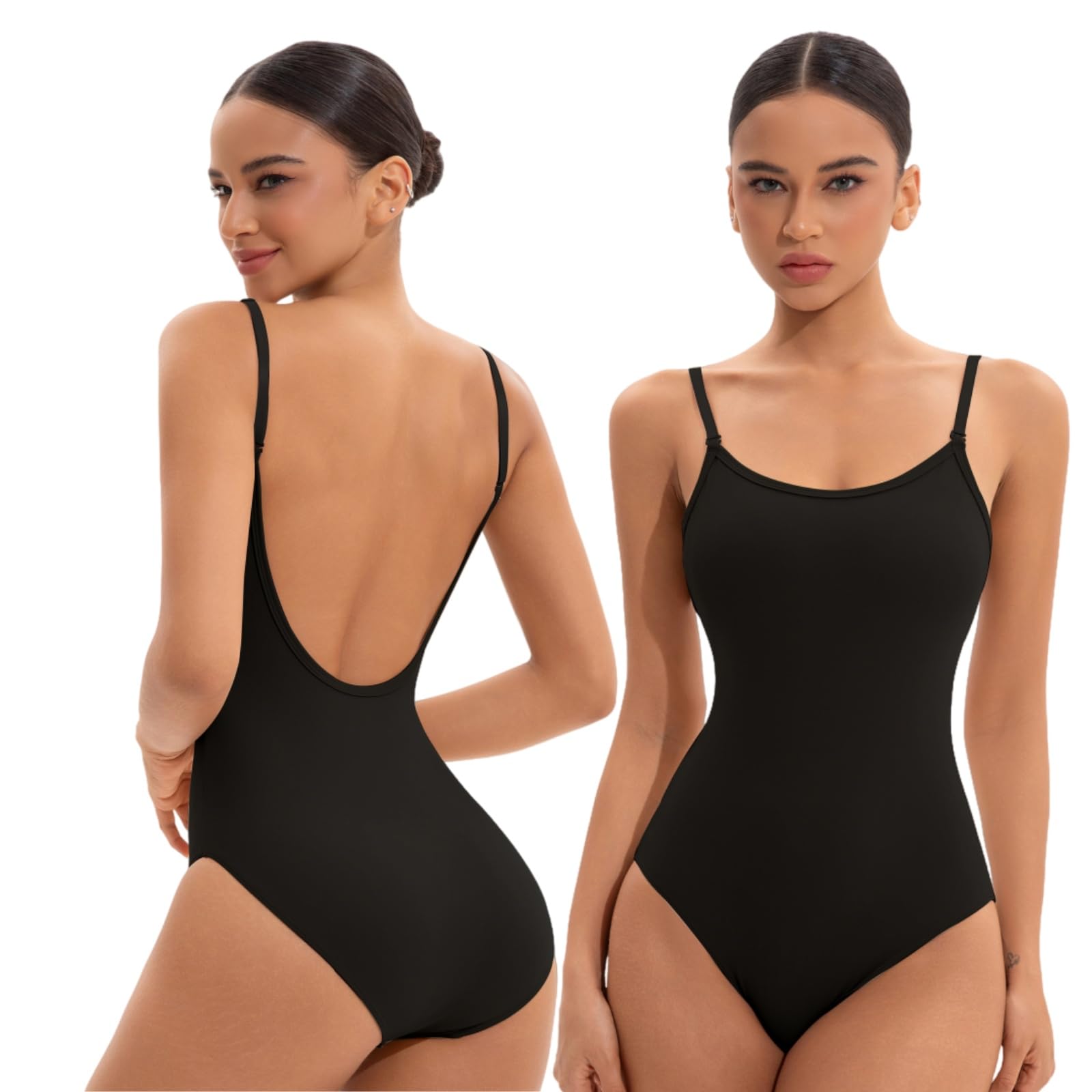 Sanstrong Adjustable Strap Ballet Women Leotard for Gymnastics Dance Underwear Bodysuit,Adult Girls Gym Dance Ballet Undergarment Dancewear Leotard