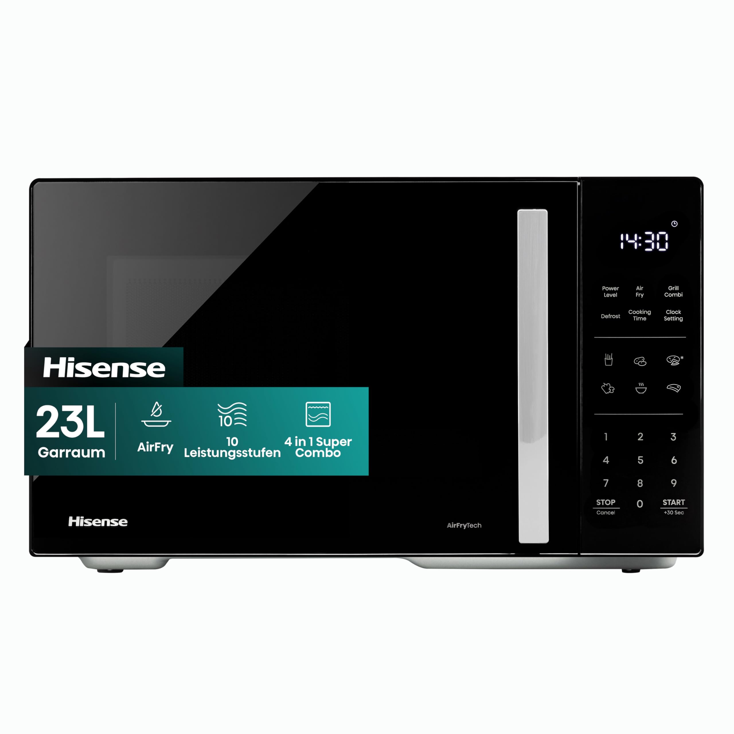 Hisense H23MOBS5HC Mikrowelle 23L 900W AirFry 4 in 1 Schwarz