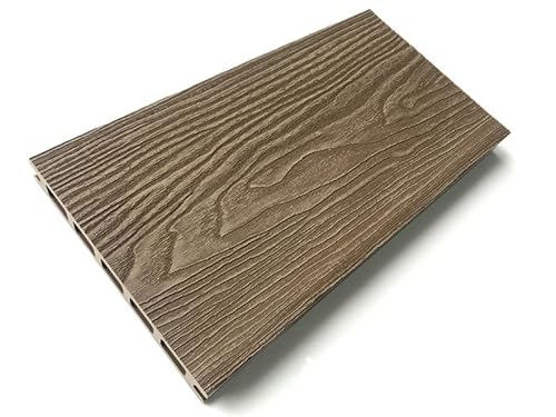 Listone WPC 3D per pavimentazione decking effetto legno 146x2200mm spessore 25mm (Teak Plus)