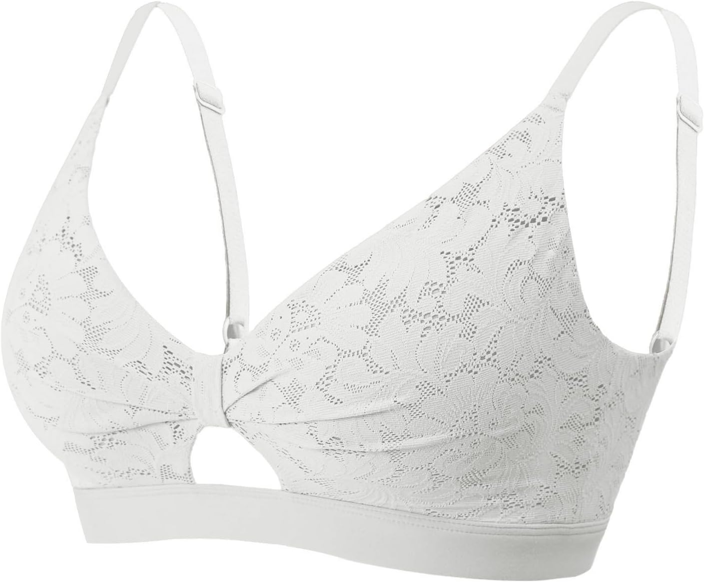 - Women Floral Lace Bralette Push Up Bra No Underwire Bow Openwork Sexy Lace Bra Comfortable Everyday Bra A-C Cup