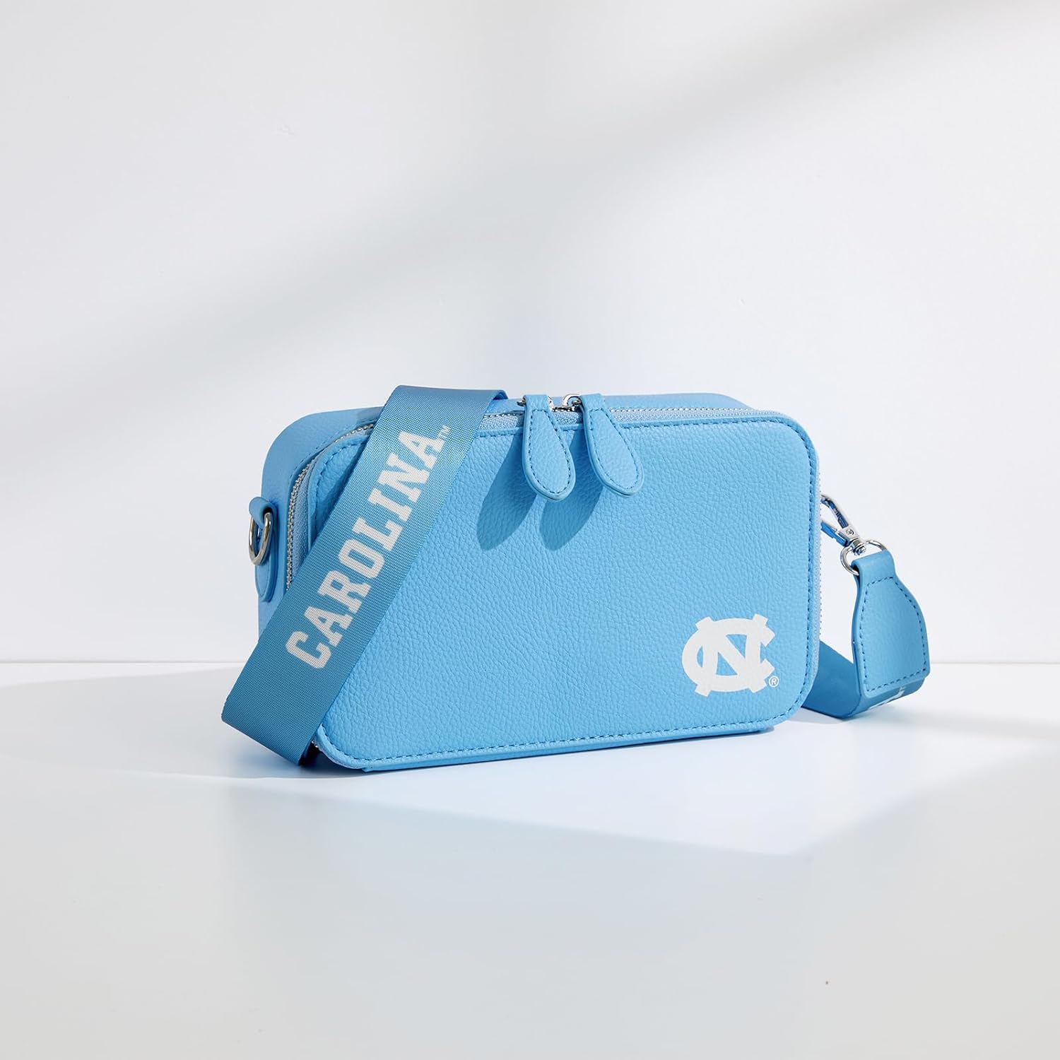 NCAA Crossbody Bag with Mini Purse, Women Crossbody Shoulder Handbag with Adjustable Strap, Trendy Leather Travel Purse