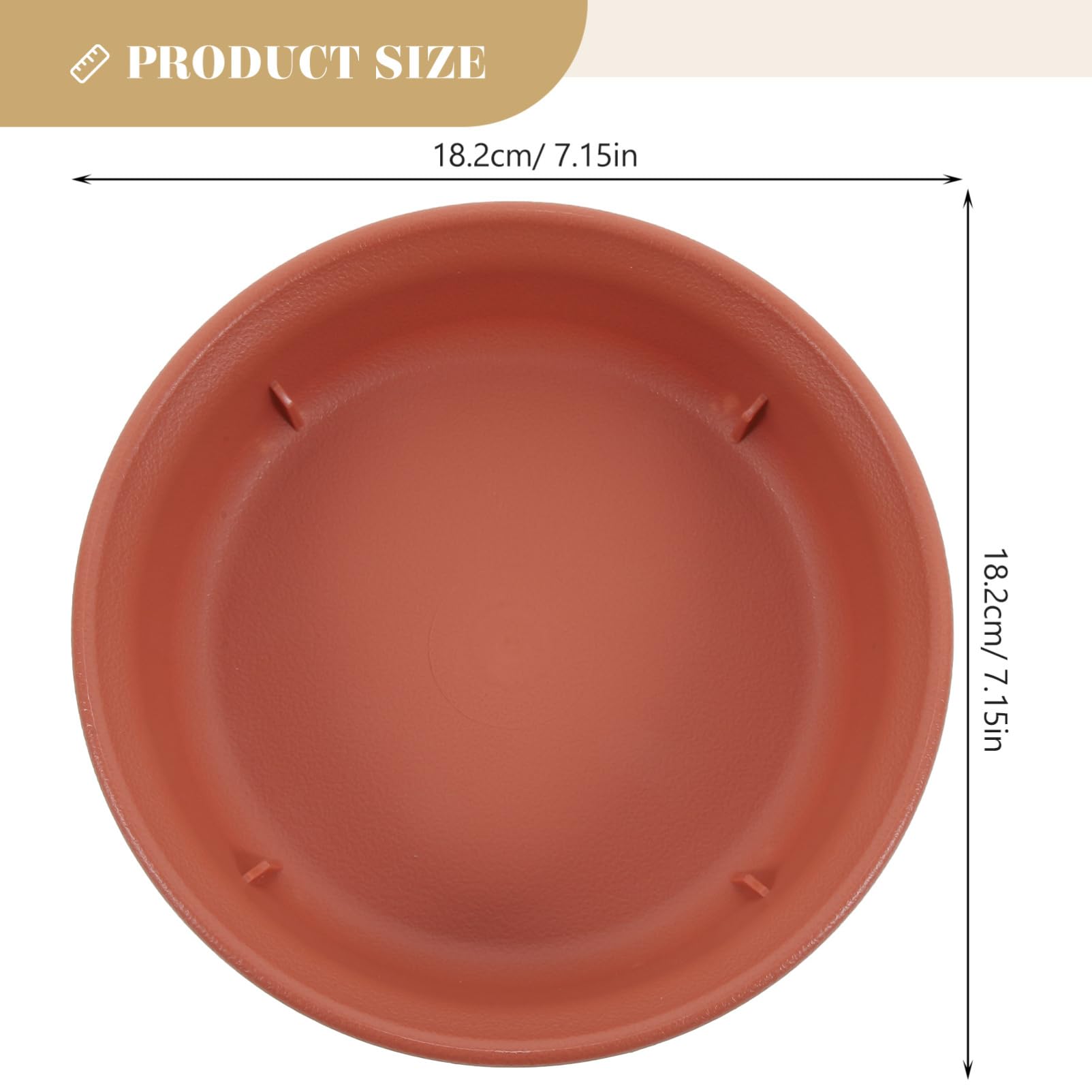 INOOMP 2pcs Plant Saucers for Use Durable Drip Trays for Flower Pots Water Drainage Versatile for Candy Small Objects