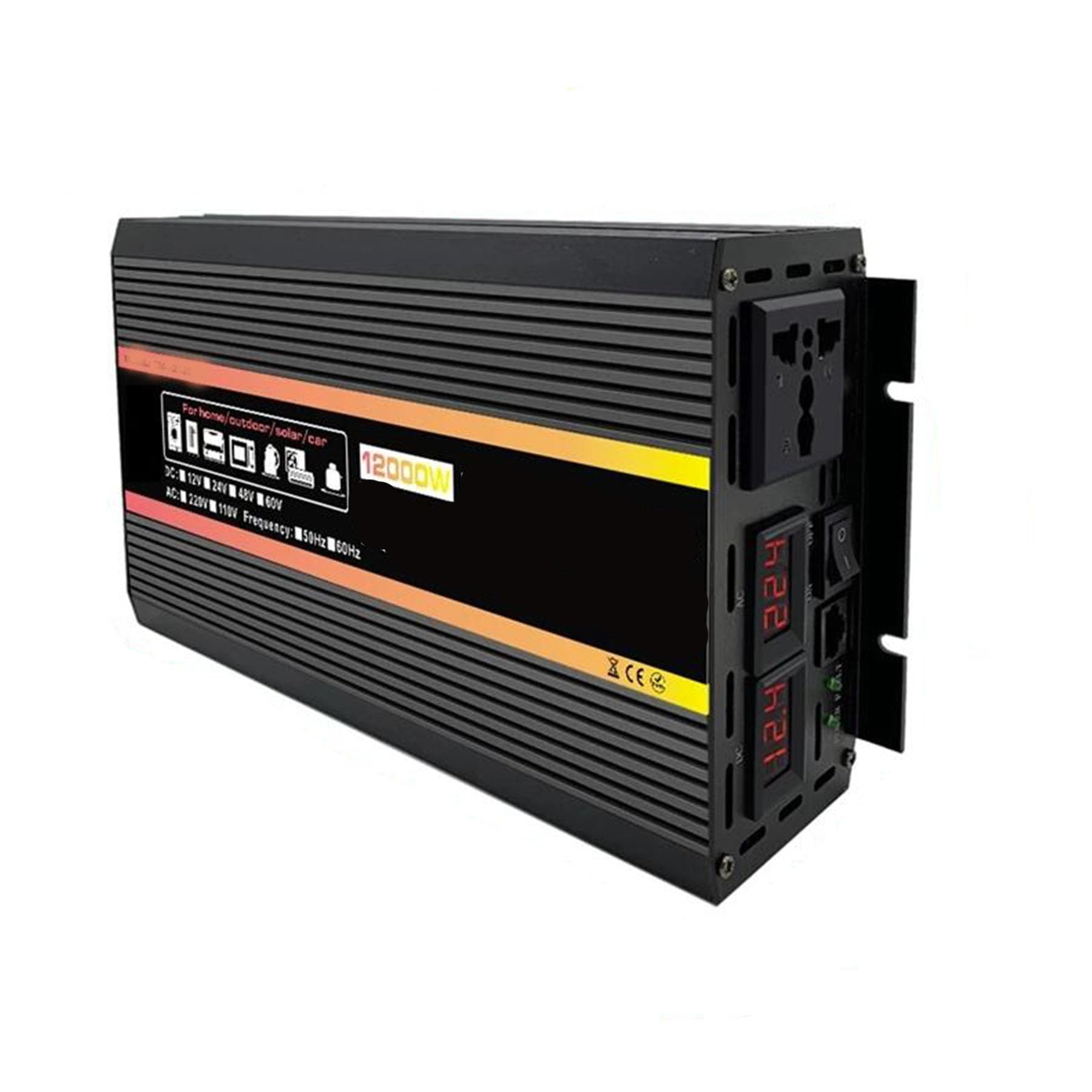 Onduleur voiture 12000W convertisseur pure sinus pour éviter les pannes de courant à la maison