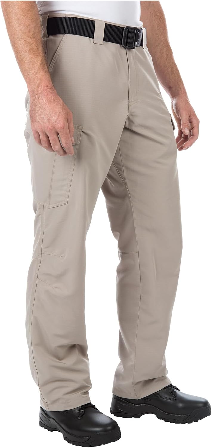 5.11 Tactical Men's Fast-Tac Cargo Pants, Lightweight Professional Ripstop Work Duty Pant, Regular Fit, Style 74439ABR