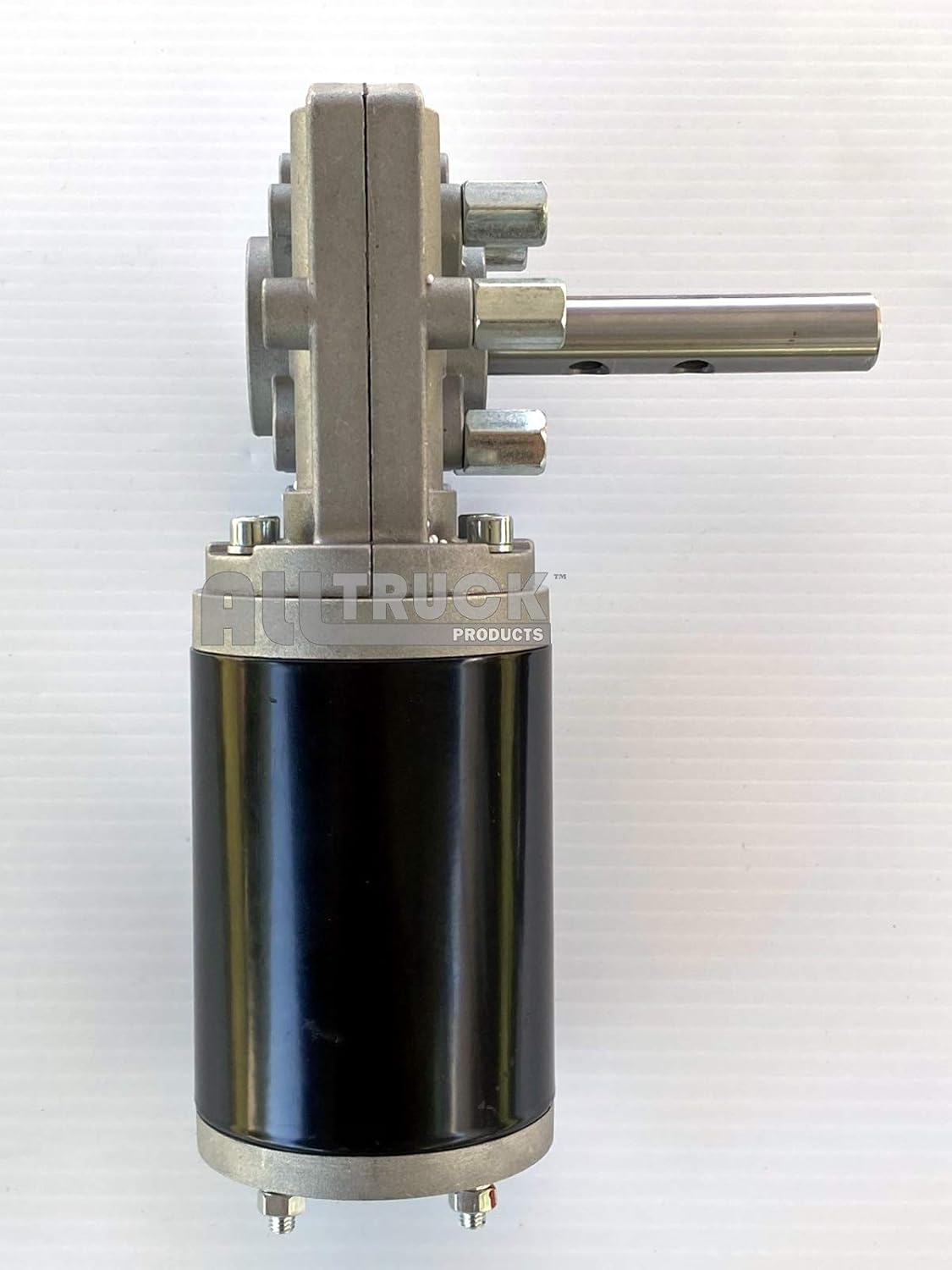 600W/50:1 - 1.5 HP - Universal Replacement Dump Truck Trailer Tarp Motor w/Chrome Cover - 3 Yr Warranty