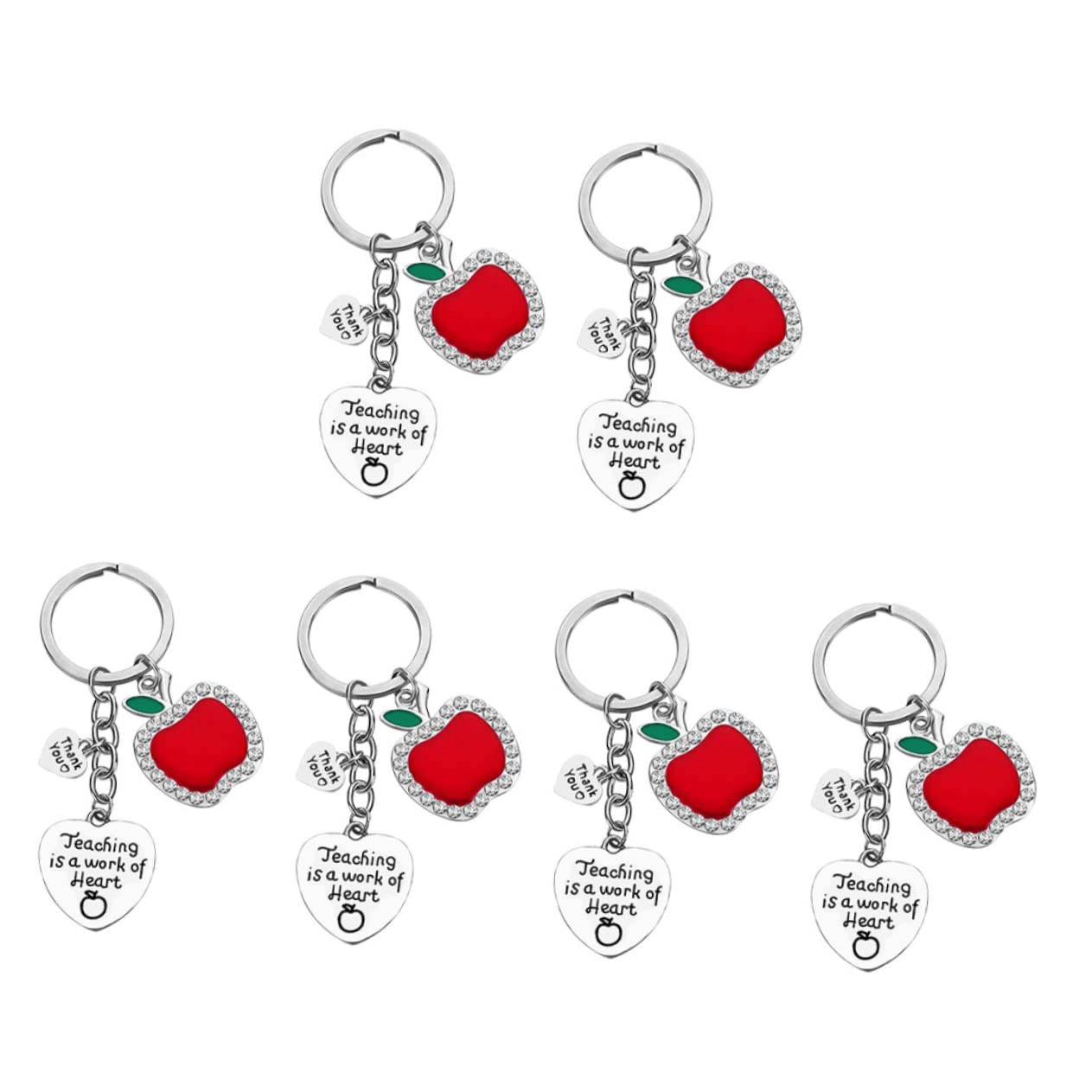 SOIMISS Llavero Dia Del Llavero Para Pared Llavero Decorativo Titular De La Para El Bolso Colgante De Corazón Llaveros De Acero Inoxidable