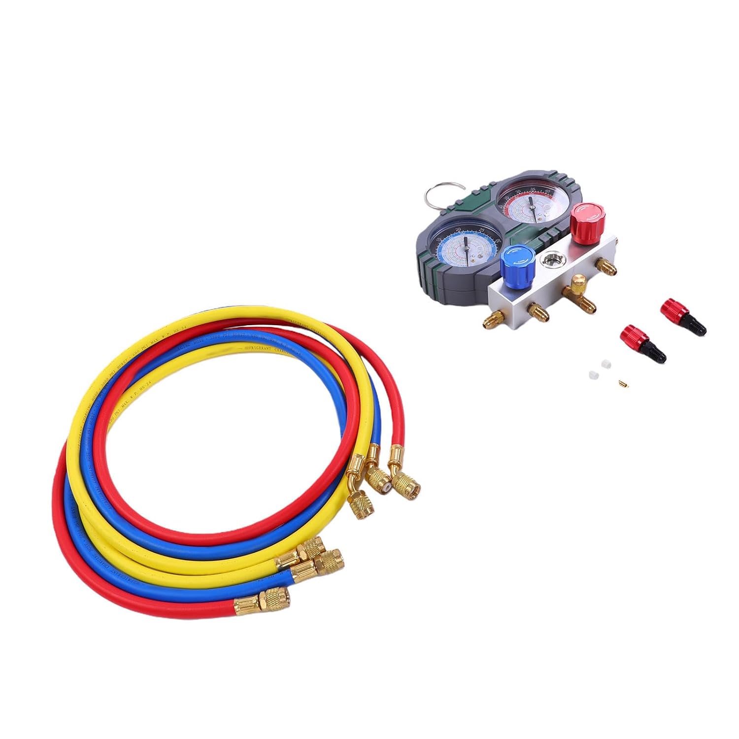 Set de Manifold AC Hilitand con Medidores Dual 500 y 800 PSI miniatura 1