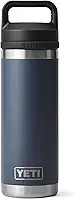 YETI Garrafa Rambler de 580 ml, isolada a vácuo, aço inoxidável com tampa Chug, azul-marinho
