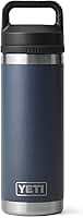 YETI Garrafa Rambler de 580 ml, isolada a vácuo, aço inoxidável com tampa Chug, azul-marinho