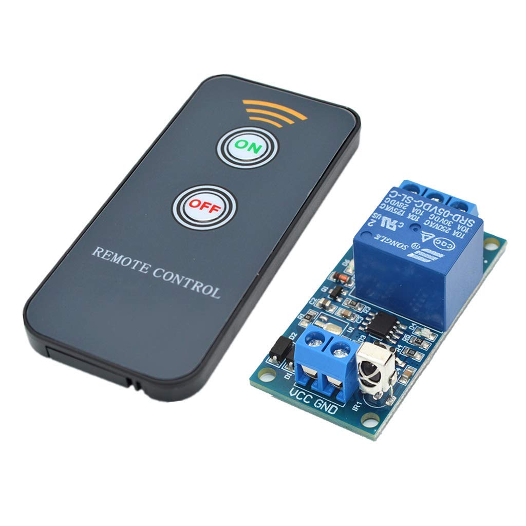 1-Channel Infrared Remote Control Relay Module IR Switch(5V/12V/24V) - 1-CH 5V 2 Key Remoter (1-ch 5v 2 Key remoter)