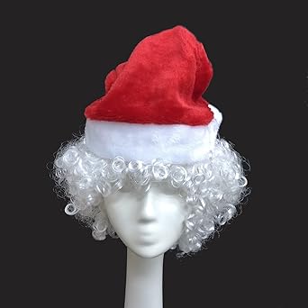 Amazon Co Jp サンタ ひげ 帽子 かつら 3点セット コスプレ サンタコス サンタクロース ホビー