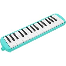 32 Key Professional Melodica, ABS Material Light Body with Bright Two Color Keys, for Music Enlightenment and Beginners Green
