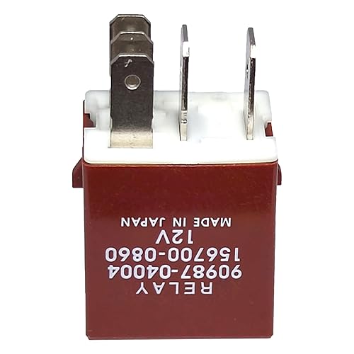 Miniatura 5 de Relé 90987-04004 (juego de 2), 90987-04004 156700-0860 40A 12VDC 5Pins Relé automotriz multiusos enchufable, compatible con Toyota 90084-98032
