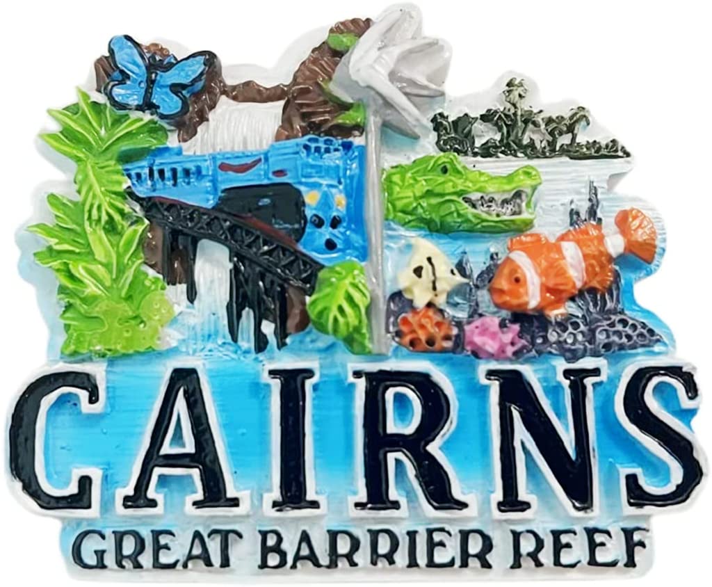 Cairns Australia Great Barrier Reef Cairns Fridge Magnet Refrigerator Magnet Decoration Magnet Sticker Souvenir Resin Crafts