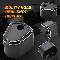 Vista 3 de KATUR Tapa de interruptor de encendido CNC para motocicleta, accesorio CNC de aluminio de corte profundo, compatible con Harley Touring Street Road