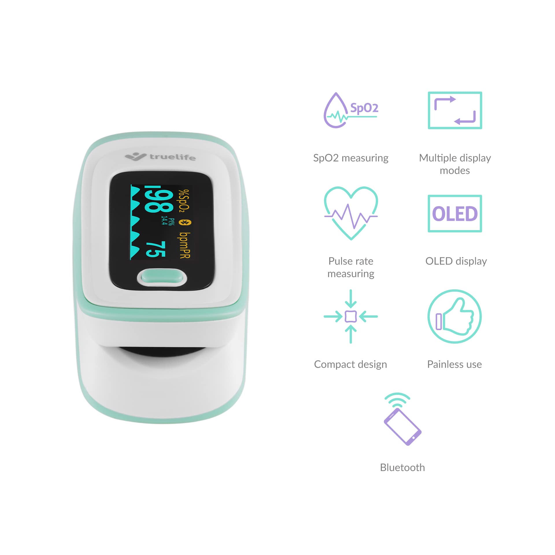 TrueLife Oximeter X5 BT Blutsauerstoff-Messgerät