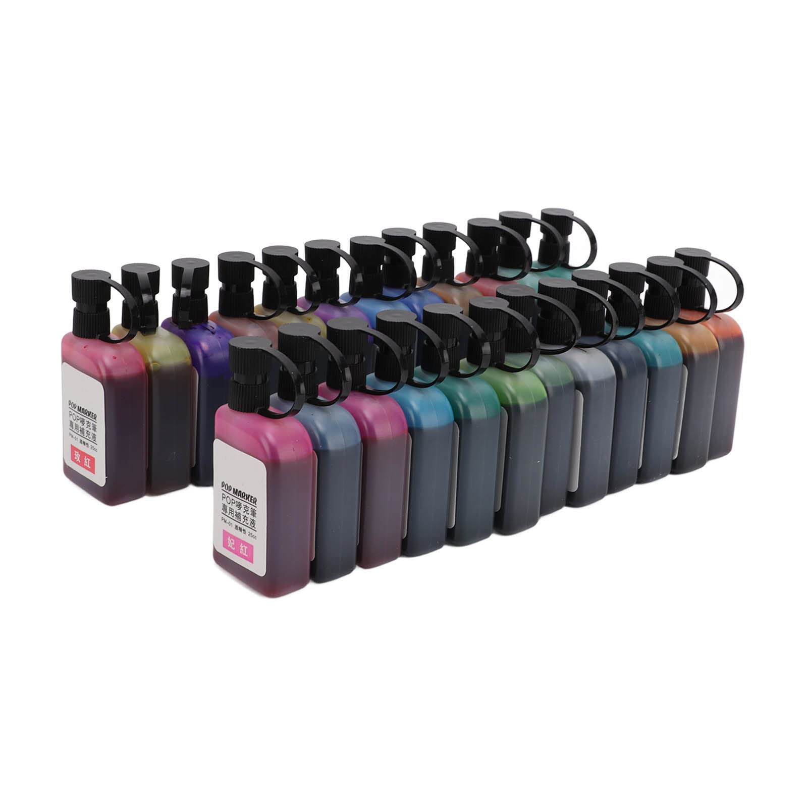 Waterproof Marker Replacement Inks Set24Pcs Refill Ink Permanent Marker for Marker Refill Painting Tools