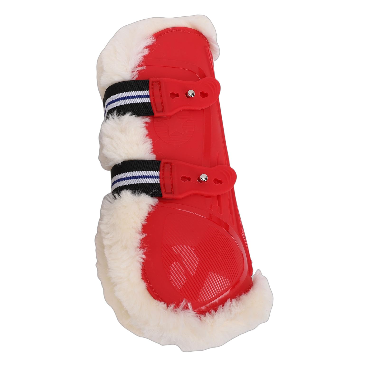 Benda Protettiva per Le Gambe del Cavallo, Guscio in PU Resistente, Fodera in Morbida Lana Sintetica, Design ergonomico del Contorno per Saltare Sangue Caldo, purosangue Medi e