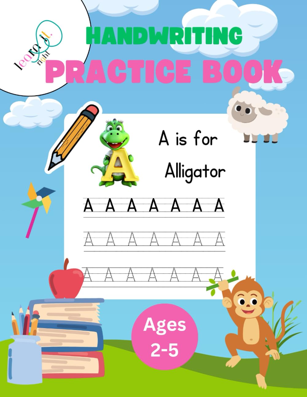 Handwriting Practice Book: Kids Alphabet Handwriting Practice Workbook