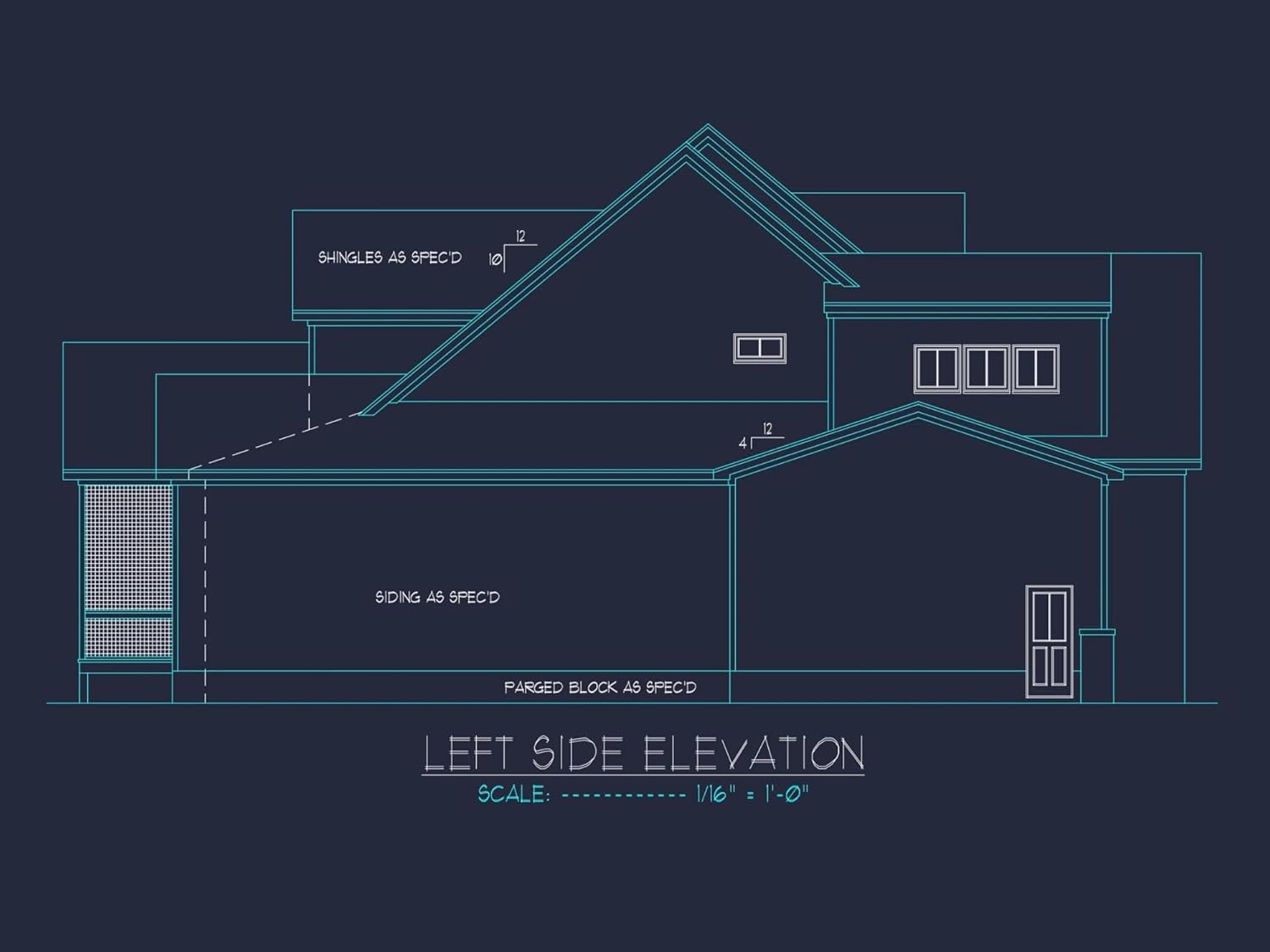 20-1308 HOUSE PLAN - Spacious House Floor Plan with CAD Layout, Architecture Designs