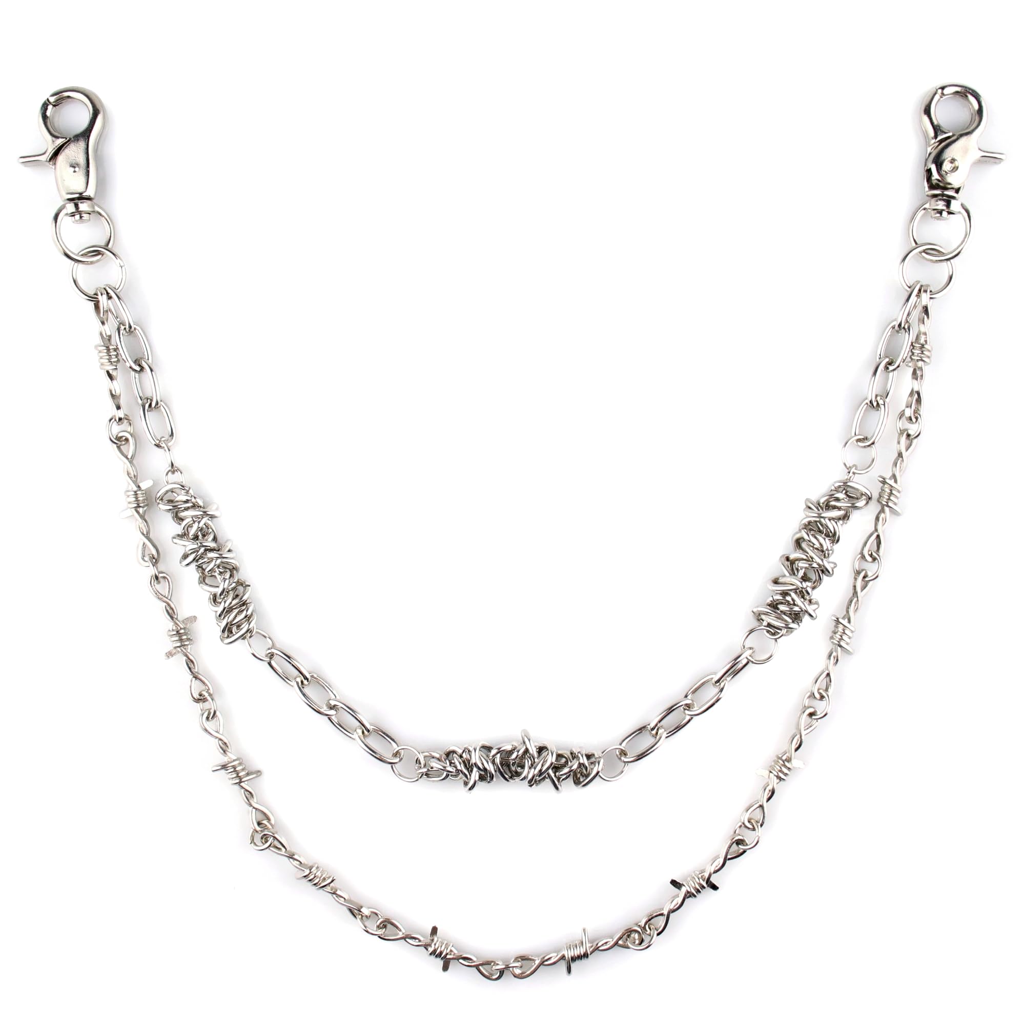 ARZASGO Layered Punk Pants Chain for Men Women, Gothic Hip Hop Jean Chain Wallet Chain Biker Trouser Chain, Goth Emo Fashion Keychain Accessories