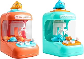 MKYOKO Kids Claw Machine, Claw Machine Arcade Game Toy, Mini Claw Toy Grabber, Mini Vending Machines Candy Grabber Prize Dispenser Toys for Exciting Play for Girls, Boys