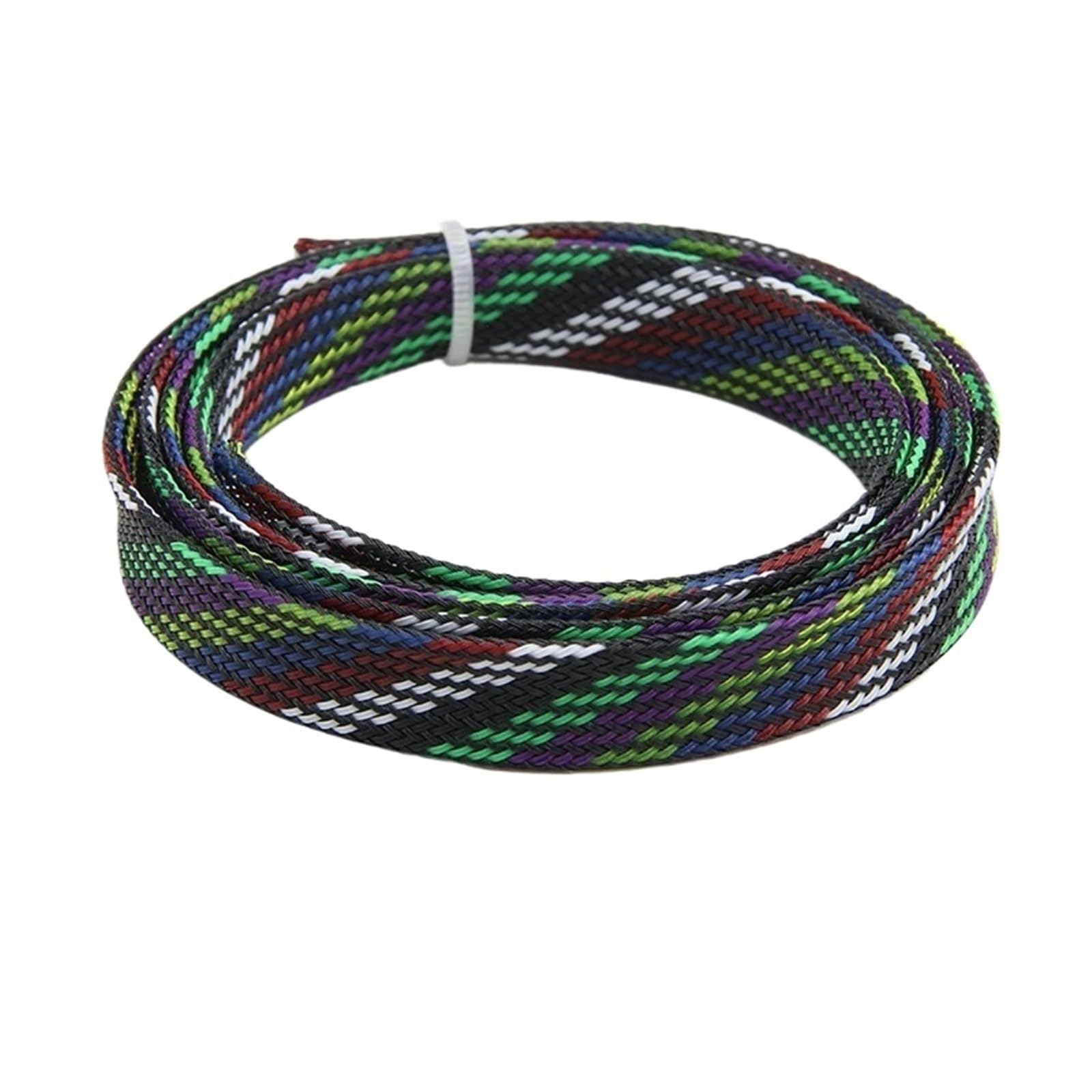 Organizador Cables Funda Aislante de 2, 4, 6, 8, 10, 12, 14, 16, 20 y 25mm, Funda Alambre expandible Trenzada Pet para Cables Organizador