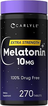Carlyle Melatonin 10mg | 270 Tablets | with L-Theanine