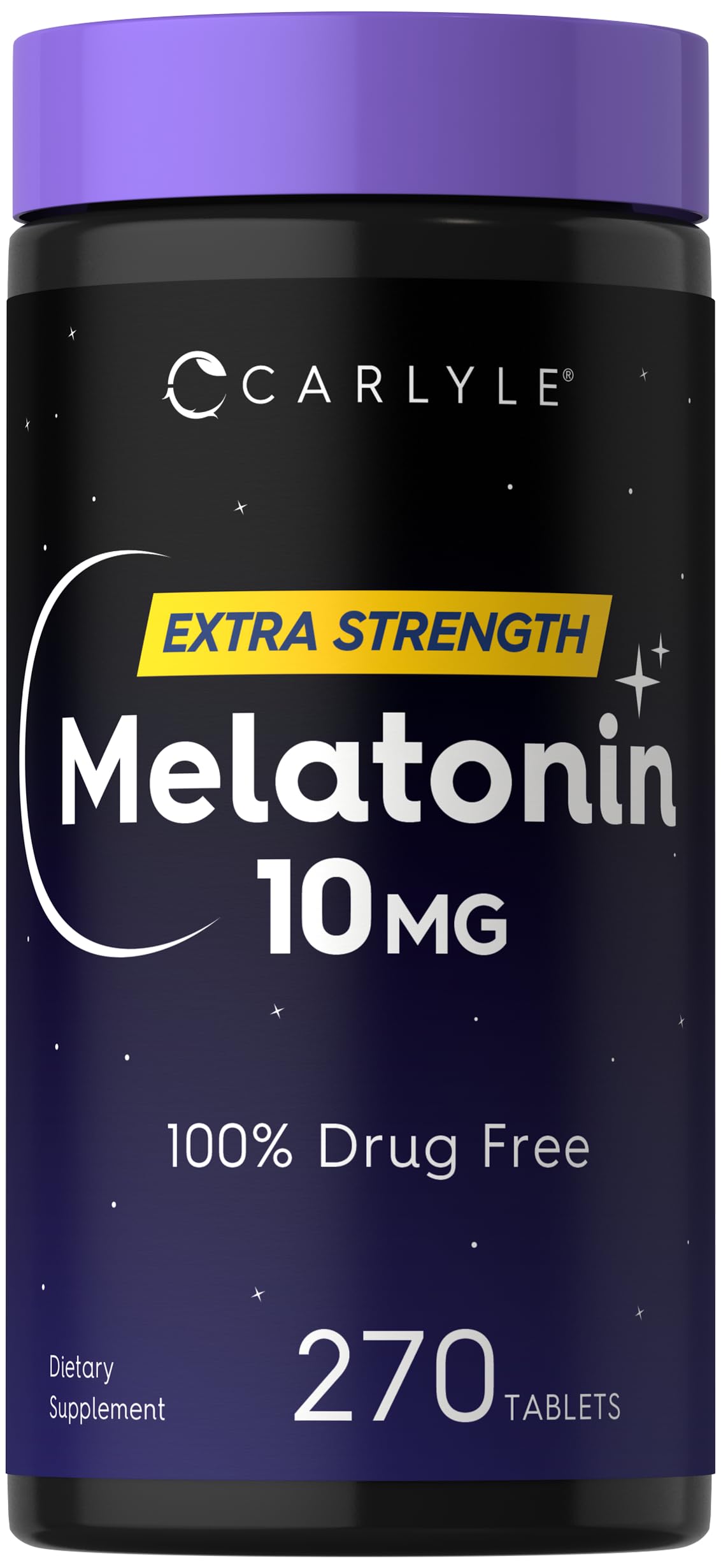 [BRSW2ZQHDIBR43TX] Carlyle Melatonin 10mg | 270 Tablets | with L-Theanine