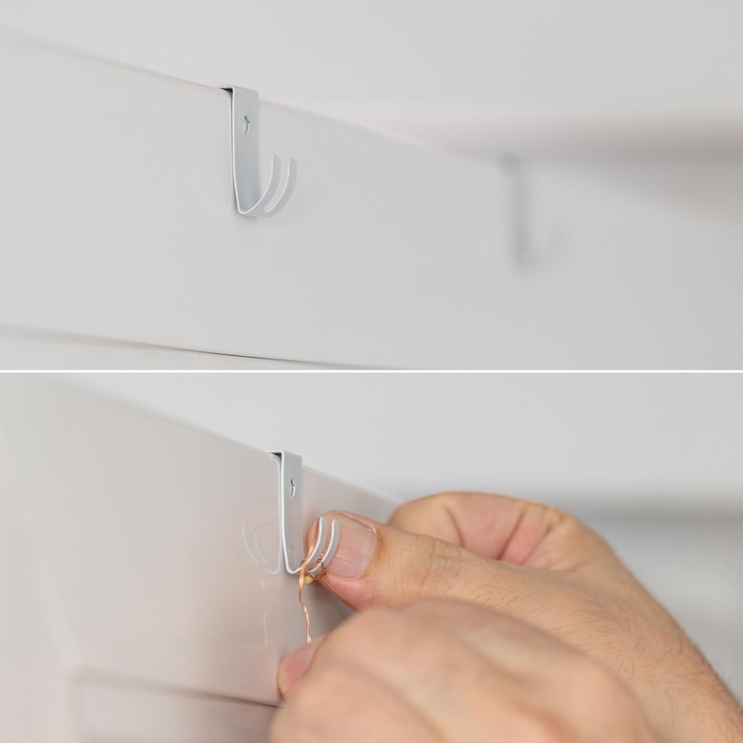 Dekohaken24 Fensterhaken Ohne Bohren - Klemmhaken Für Lichterketten & Gardinen