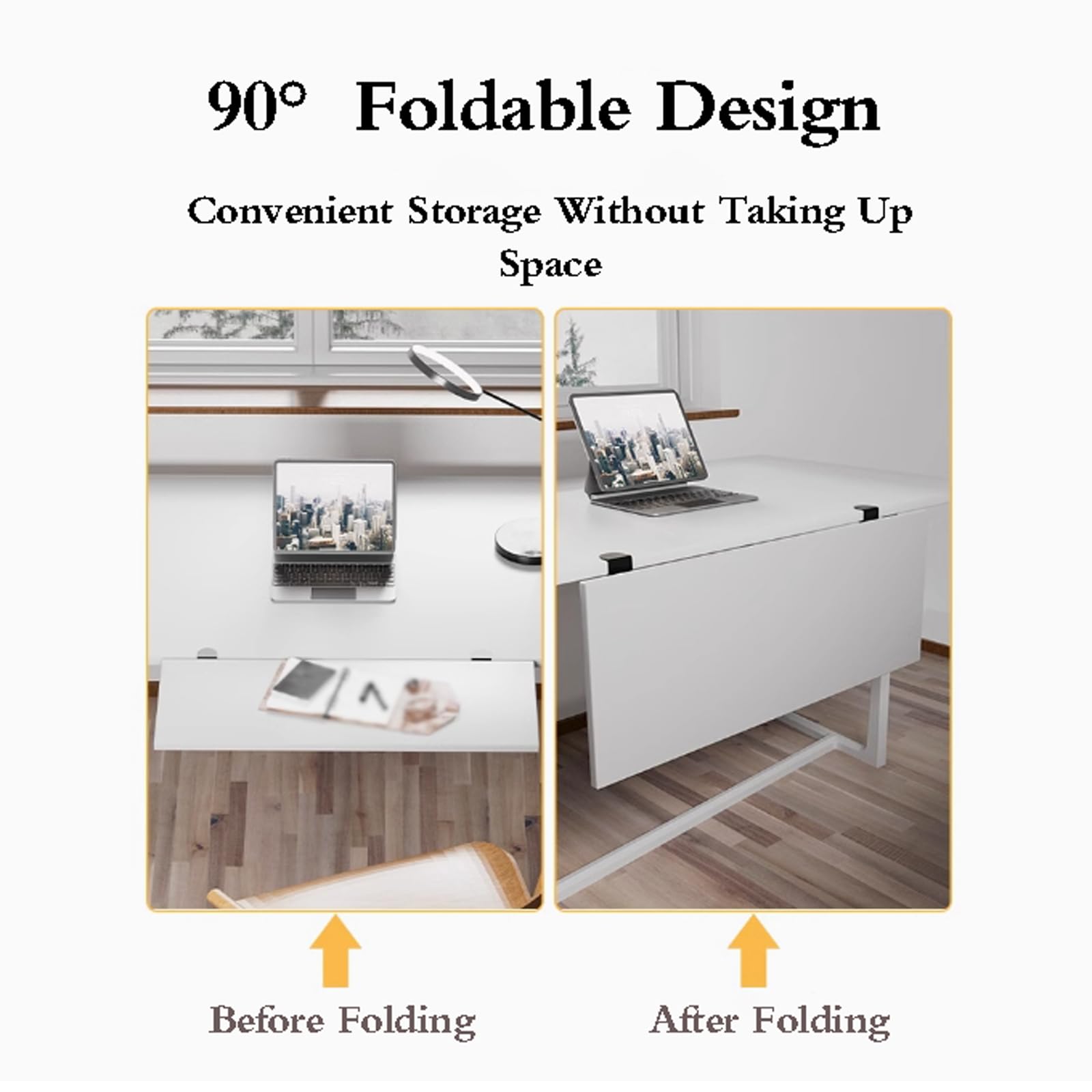 Bureau Pliant Plateau D'extension De Bureau Pliable Noir Pour Clavier Pour Espace De Bureau Supplu00e9mentaire, Bras De Bureau Mural Rabattable