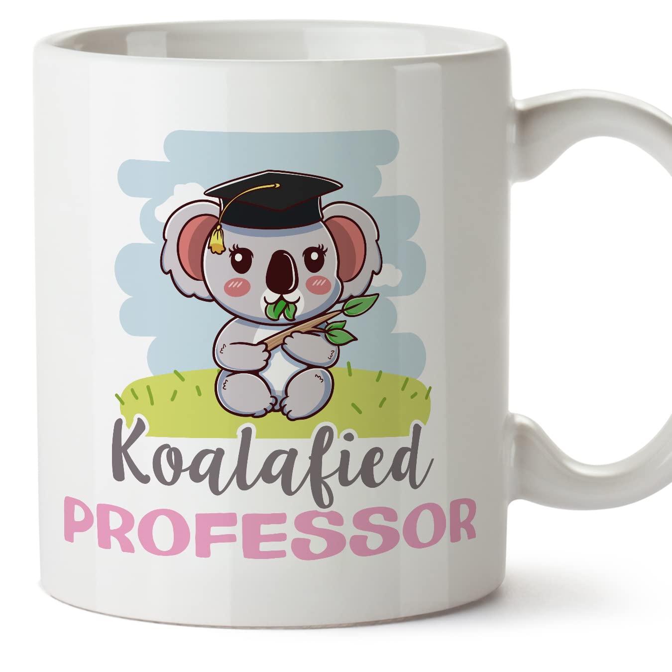 MUGFFINS Professor Woman Mug - in English - Koalafied - Funny Gift for Colleagues - Ceramic 11oz Mug โ image 1