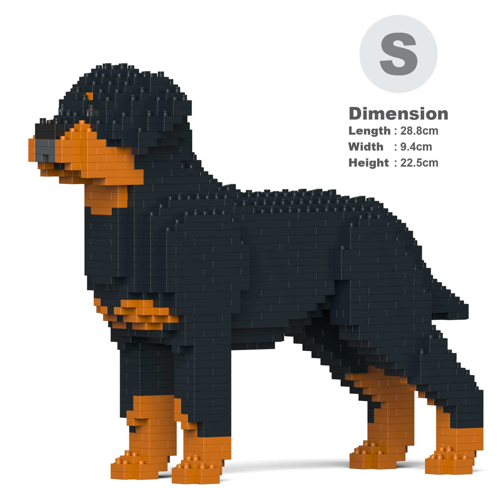 Amazon.com: JEKCA Rottweiler 02S | Dog Plastic Building Blocks