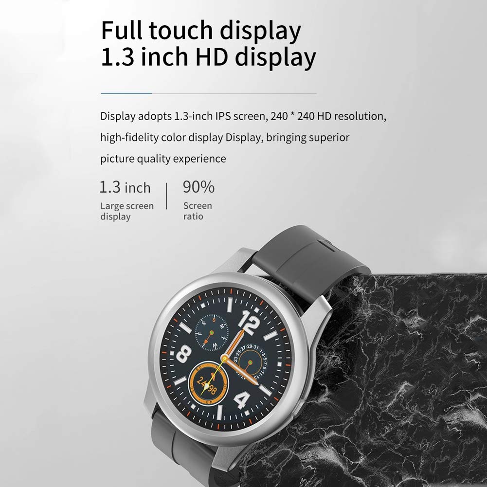 Orologio Sportivo Intelligente Multifunzionale, Orologio da Uomo in modalità Multi-Sport, Bracciale Intelligente Sportivo Sportivo Impermeabile.,Grigio