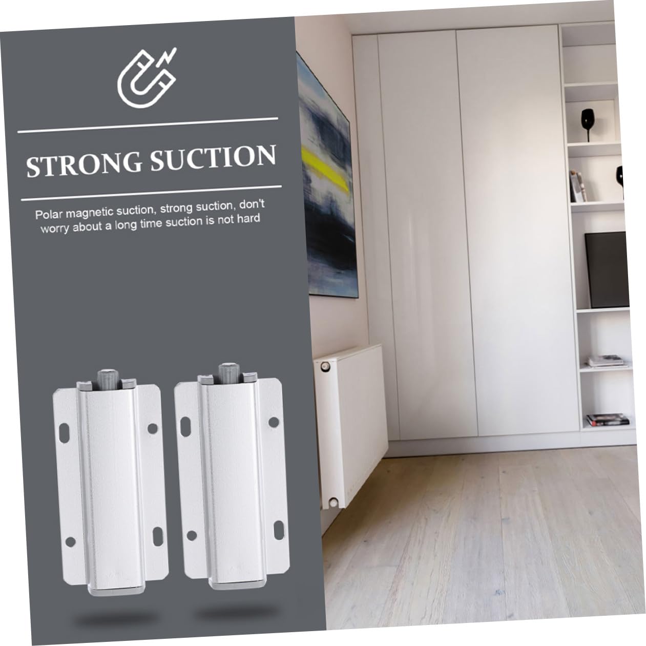 25 Piezas Unidades Pestillos para Puertas de Armario Cierre Push To Open con Integrado Duraderos y Seguros para Cocinas y Armarios Diseño Compacto y Resistente de Aluminio Color