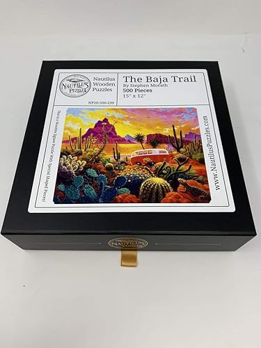 Miniatura 6 de Rompecabezas de madera para adultos - The Baja Trail - 500 piezas de madera únicas. Fabricado en los Estados Unidos por Nautilus Puzzles