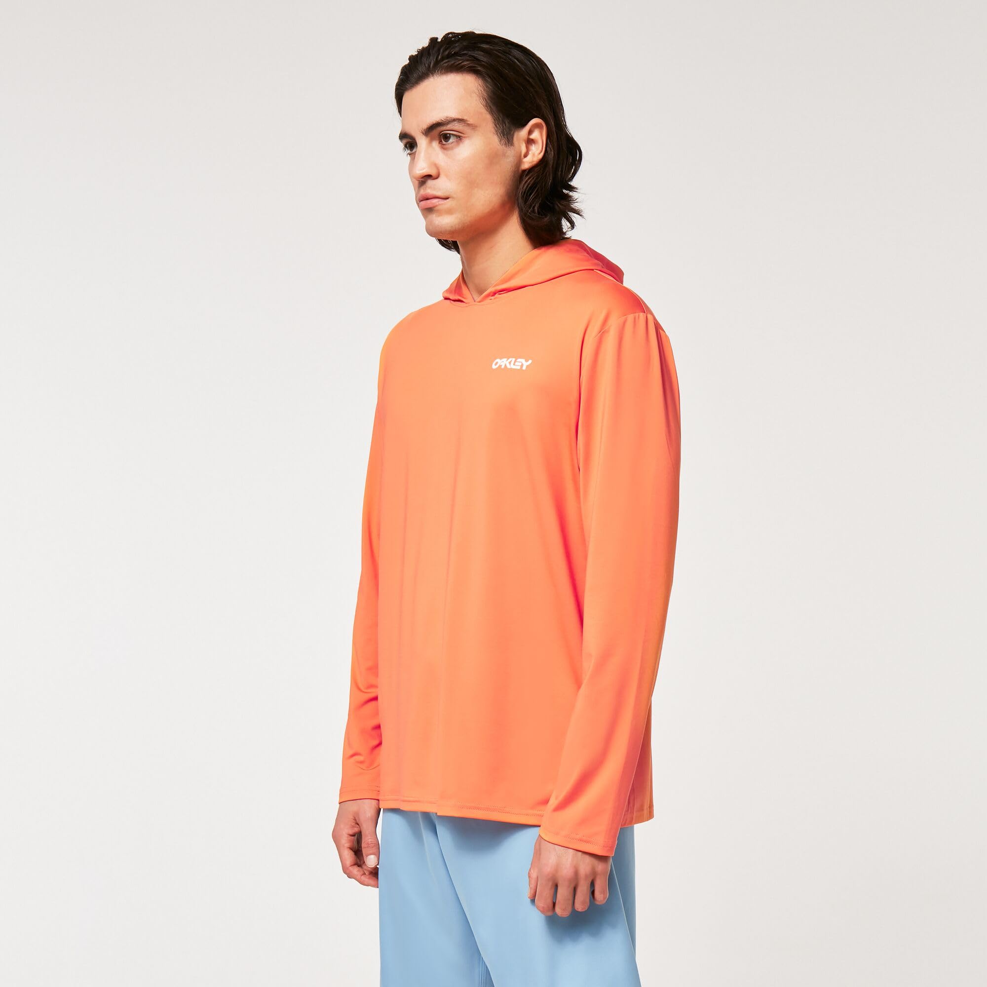 Oakley Herren Rainbow Recycled Hooded Rashguard Rash Guard Shirt